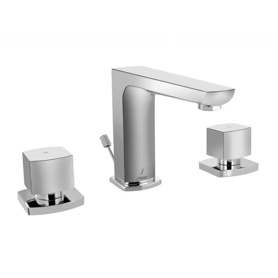 Jaquar 3-Hole Basin Mixer Kubix Prime series KUP-CHR-35191PM Chrome - image 1