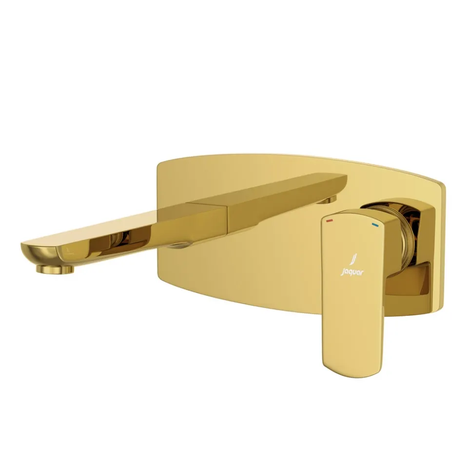 Jaquar Basin Mixer Exposed Parts Kit, Wall Mounted, with Spout Kubix Prime series KUP-GBP-35233NKPM Gold Bright PVD - image 1