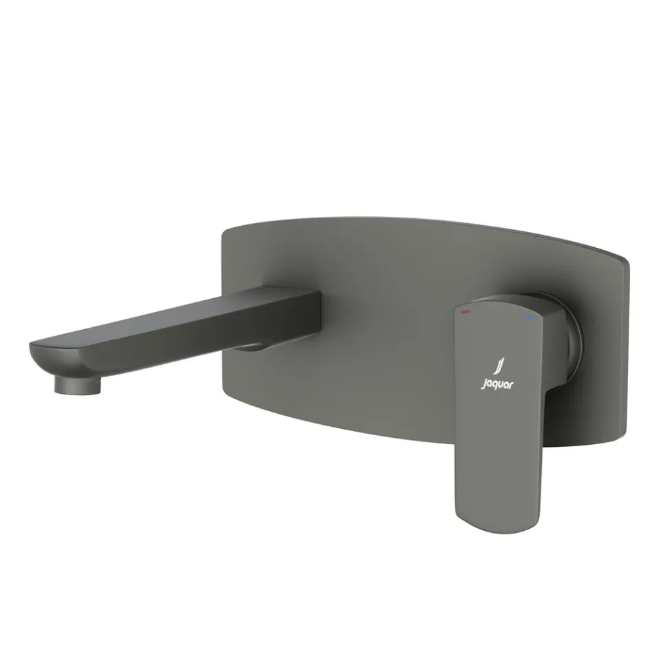 Jaquar Basin Mixer Exposed Parts Kit, Wall Mounted, with Spout Kubix Prime series KUP-GRF-35233NKPM Graphite - image 1