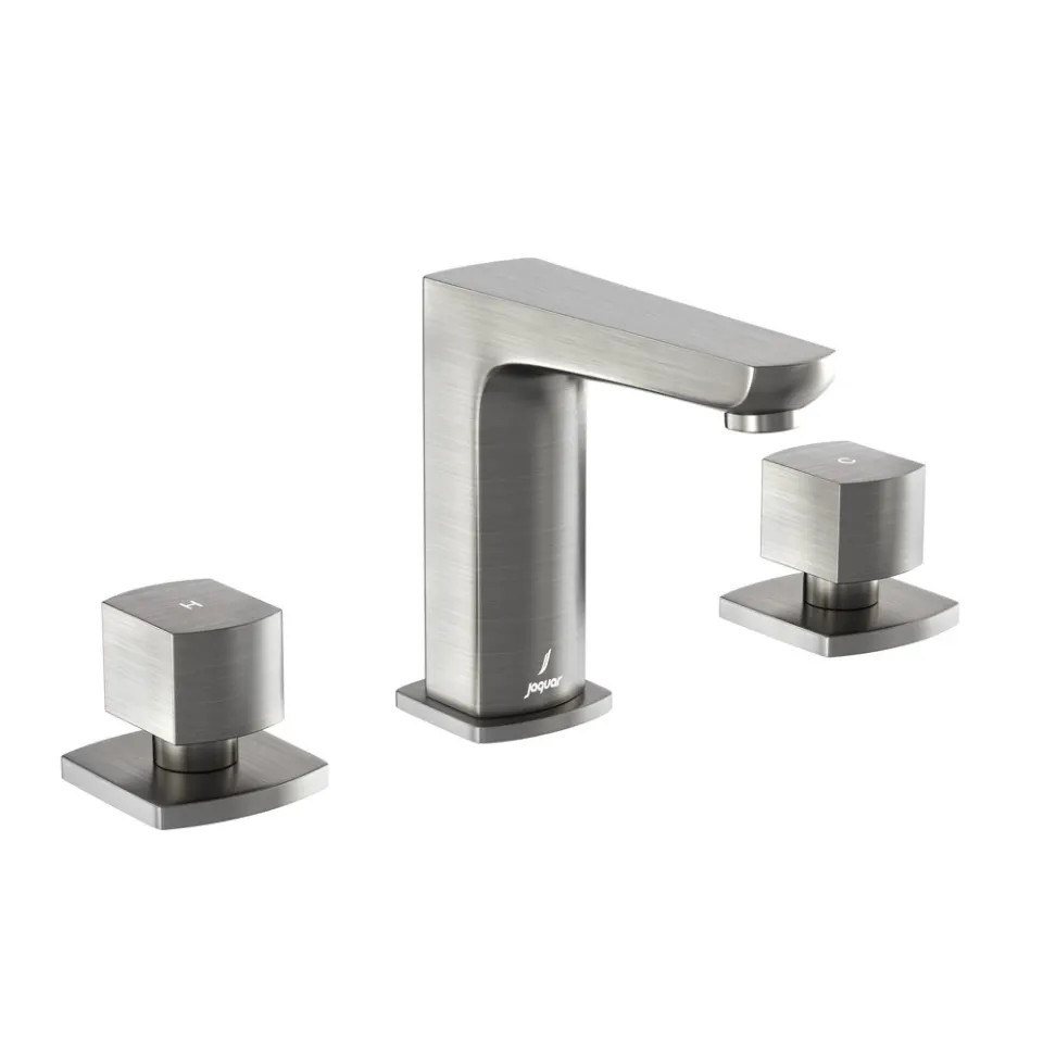 Jaquar 3-Hole Basin Mixer Kubix Prime series KUP-SSF-35189PM Stainless Steel - image 1