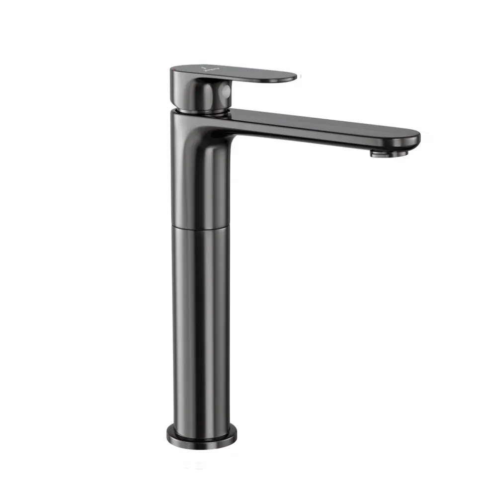 Jaquar Tall Boy Basin Mixer 150mm Extension Body, 600mm Braided Hoses Opal Prime series OPP-BCH-15005BPM Black Chrome - image 1