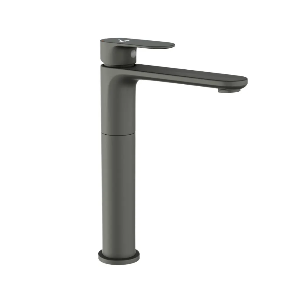 Jaquar Tall Boy Basin Mixer 150mm Extension Body, 600mm Braided Hoses Opal Prime series OPP-GRF-15005BPM Graphite - image 1