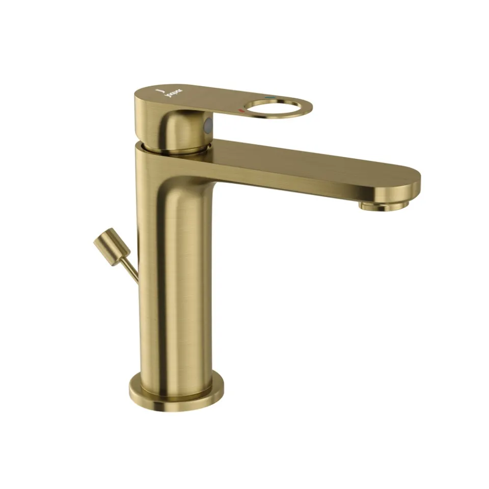 Jaquar Basin Mixer with Popup Waste and 450mm Braided Hoses Ornamix Prime series ORP-ABR-10051BPM Antique Bronze - image 1