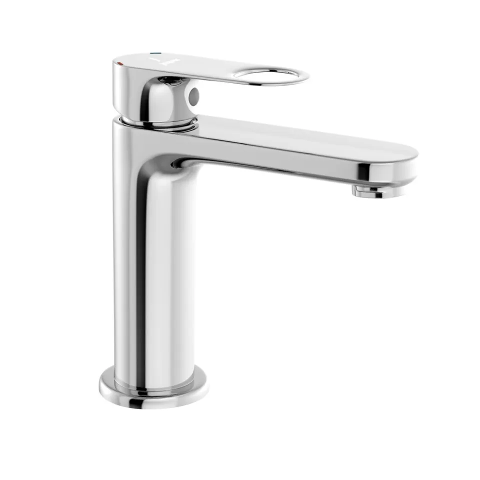 Jaquar Basin Mixer without Popup Waste, with 450mm Braided Hoses Ornamix Prime series ORP-CHR-10011BPM Chrome - image 1