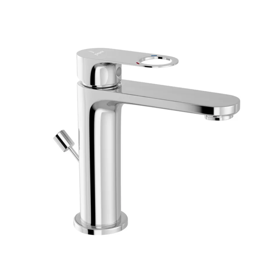 Jaquar Basin Mixer with Popup Waste and 450mm Braided Hoses Ornamix Prime series ORP-CHR-10051BPM Chrome - image 1