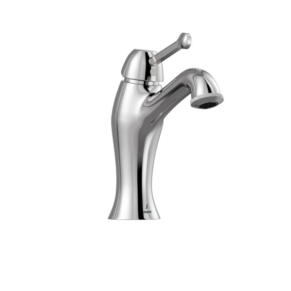Jaquar Basin Mixer without Popup Waste, with 450mm Braided Hoses Queens Prime series QQP-CHR-7001BPM Chrome - image 1