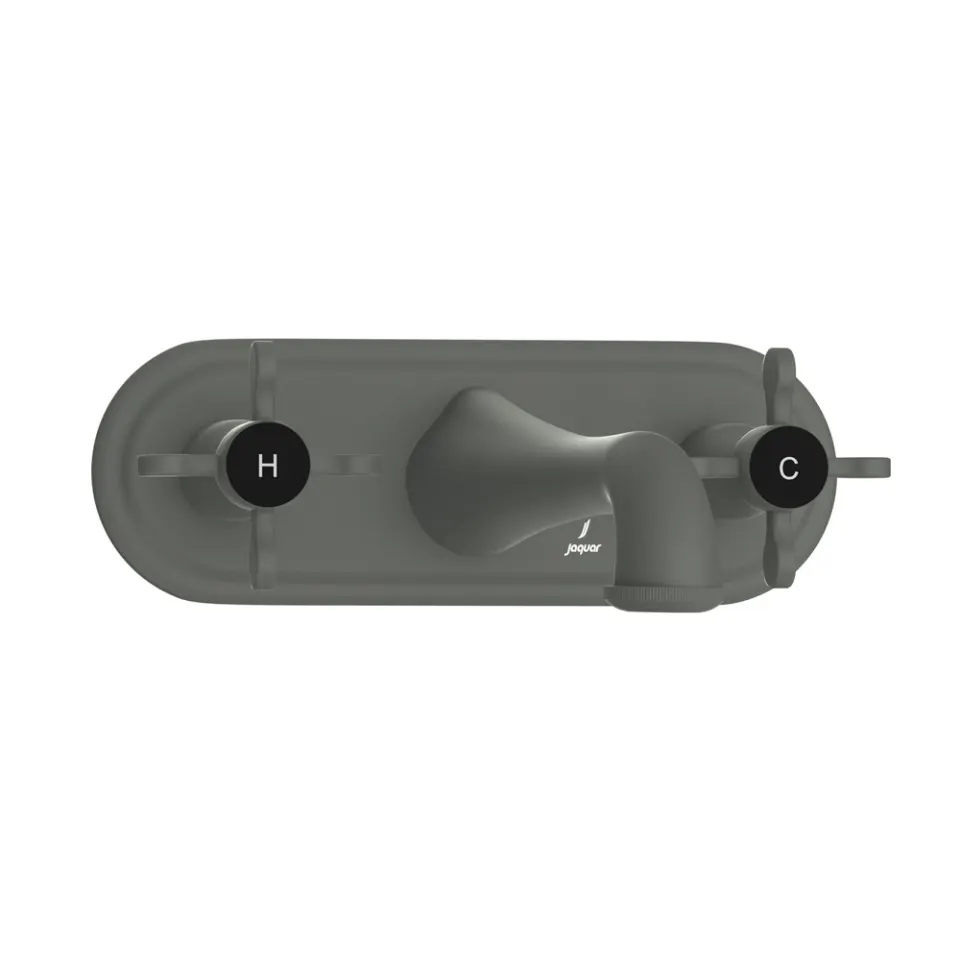 Jaquar Two Concealed Valve Basin Mixer for Wall Mounting Queens Prime series QQP-GRF-7433PM Graphite - image 1