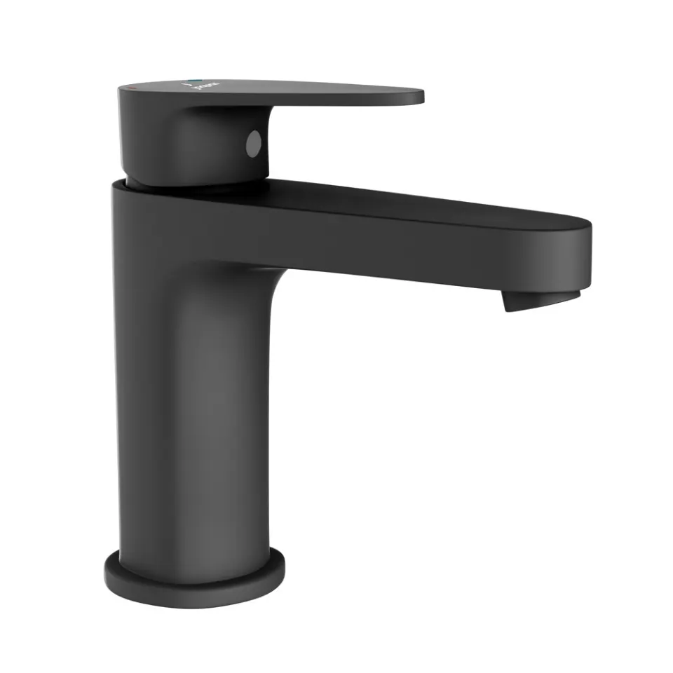 Jaquar Basin Mixer without Popup Waste, with 450mm Braided Hoses Vignette Prime series VGP-BLM-81011B Black Matt - image 1