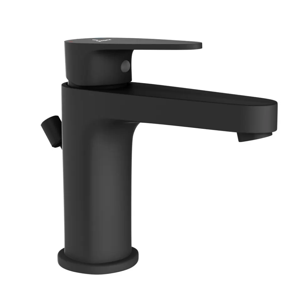 Jaquar Basin Mixer with Popup Waste and 450mm Braided Hoses Vignette Prime series VGP-BLM-81051B Black Matt - image 1