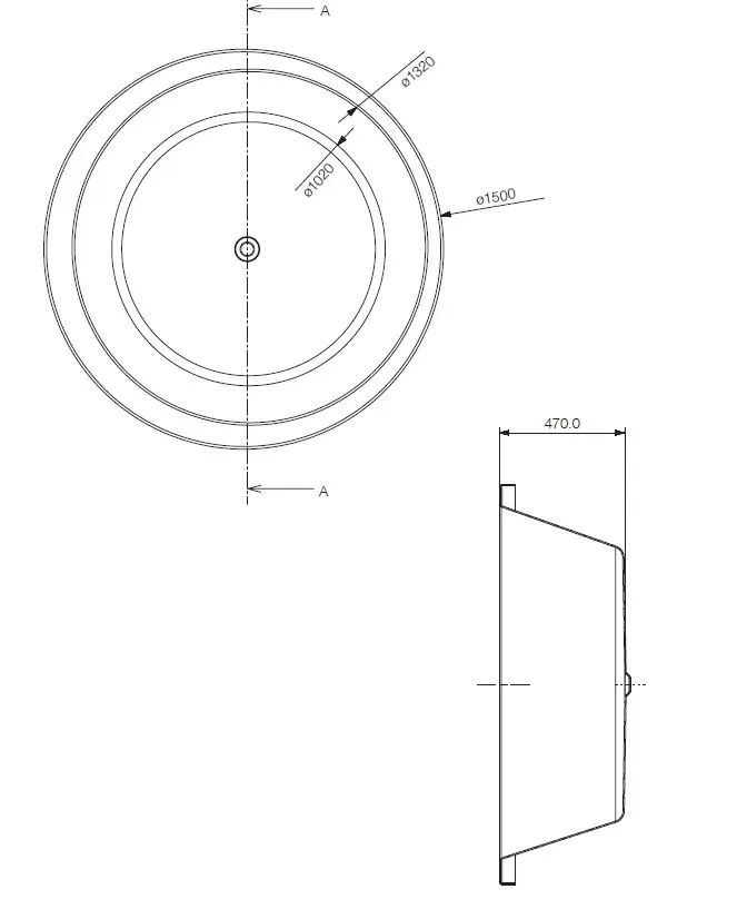 Jaquar Fonte-R Built-In Bathtub, 1500 x 1500 x 470 mm JBT-WHT-FONTR150X Standard - image 2