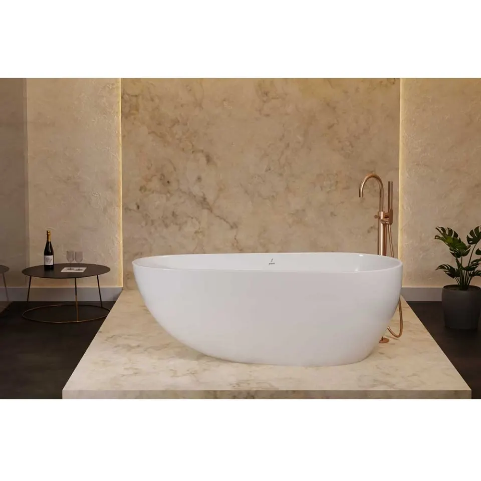 Jaquar Oliv Freestanding Bathtub, 1600 x 750 x 430 mm JBT-WHT-FSBT167543X Standard - image 1
