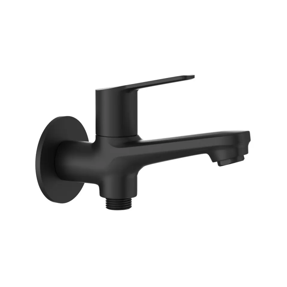 Jaquar 2 Way Bib Cock Vertis series VER-BLM-97041 Black Matt - image 1