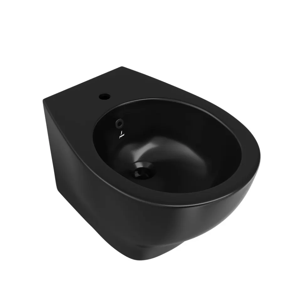 Jaquar Arc Wall Hung Bidet, 385 x 520 x 340 mm ACS-BLM-87153 Black Matt - image 1