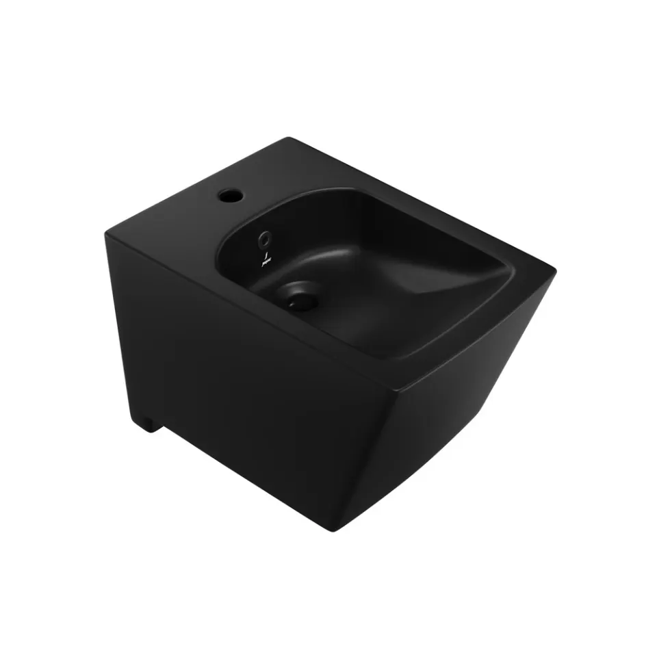 Jaquar Kubix Prime Blind Installation Wall Hung Bidet, 380 x 525 x 375 mm KUS-BLM-35153PM Black Matt - image 1