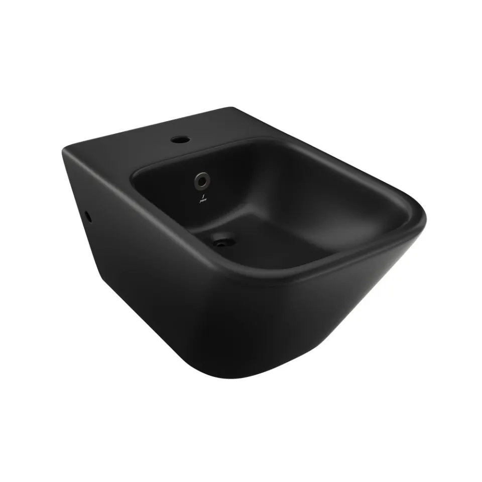 Jaquar Laguna Blind Installation Wall Hung Bidet, 370 x 525 x 280 mm LAS-BLM-91153 Black Matt - image 1