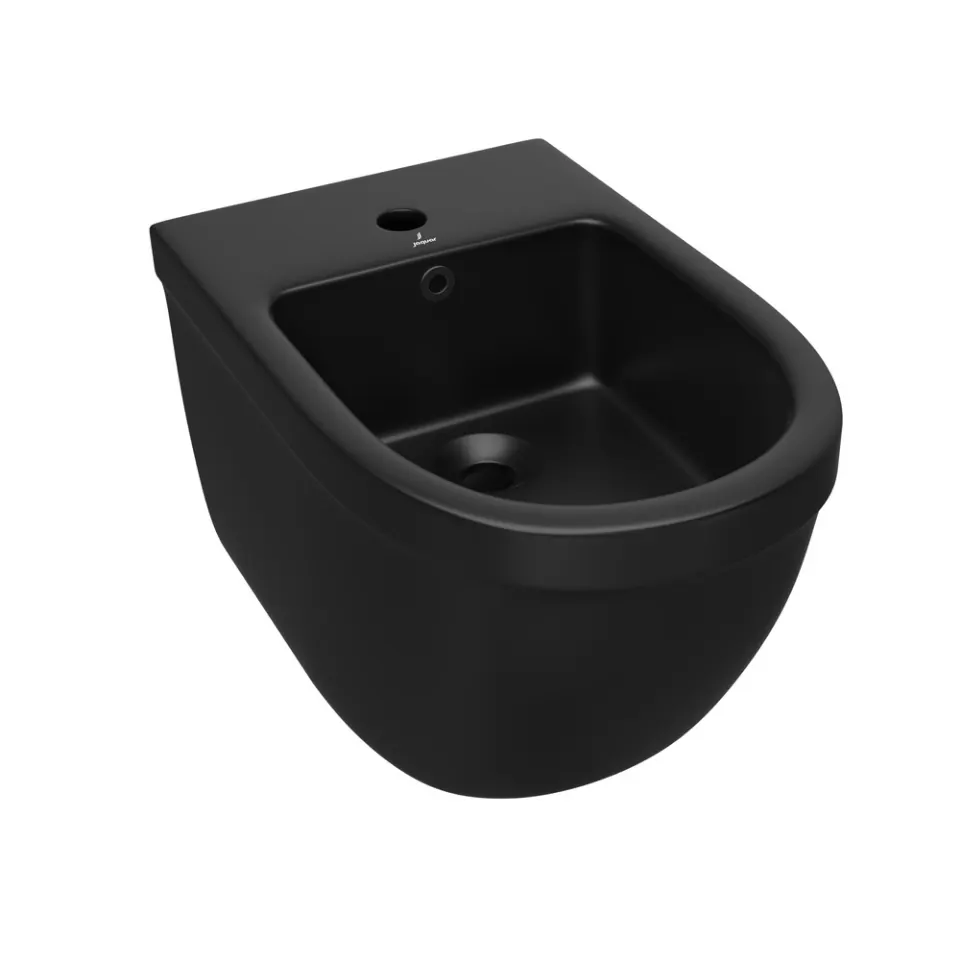 Jaquar Solo Wall Hung Bidet, 385 x 525 x 360 mm SLS-BLM-6153N Black Matt - image 1