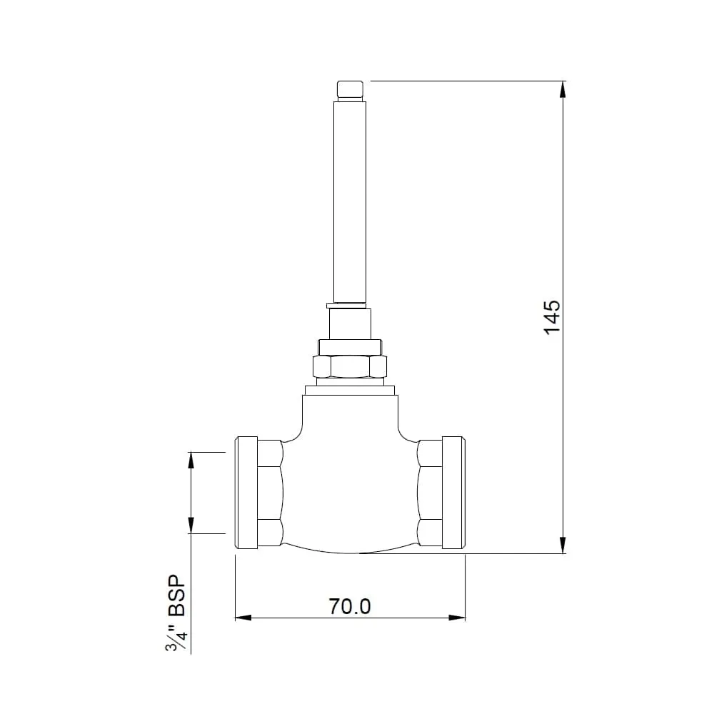 Jaquar Regular Body of Concealed Stop Cock Allied series ALD-CHR-089FT Chrome - image 2