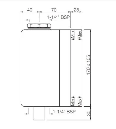 Jaquar Concealed Body of i-Flush i-flush series FLV-CHR-1073C Chrome - image 2