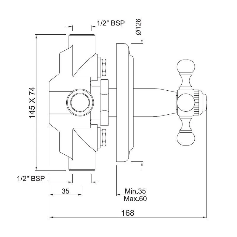 Jaquar 4-Way Diverter for Concealed Fitting Queen’s series QQT-CHR-7421 Chrome - image 2