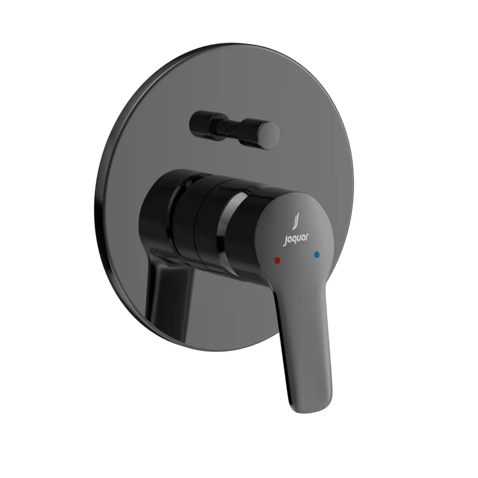 Jaquar Single Lever Exposed Parts Kit of Hi-flow Diverter Vertis series VER-BCH-97079NK Black Chrome - image 1