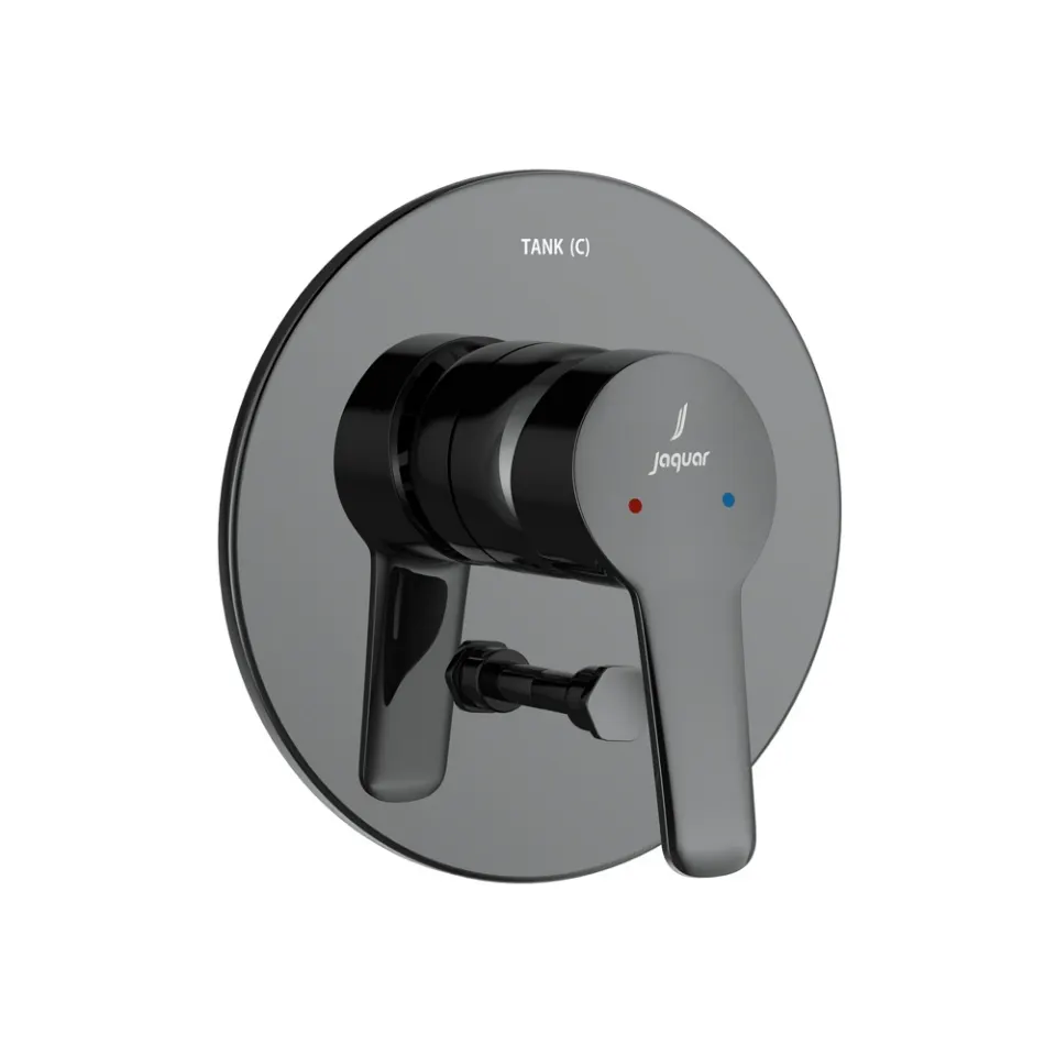 Jaquar Single Lever 3-inlet Diverter Vertis series VER-BCH-97193NK Black Chrome - image 1