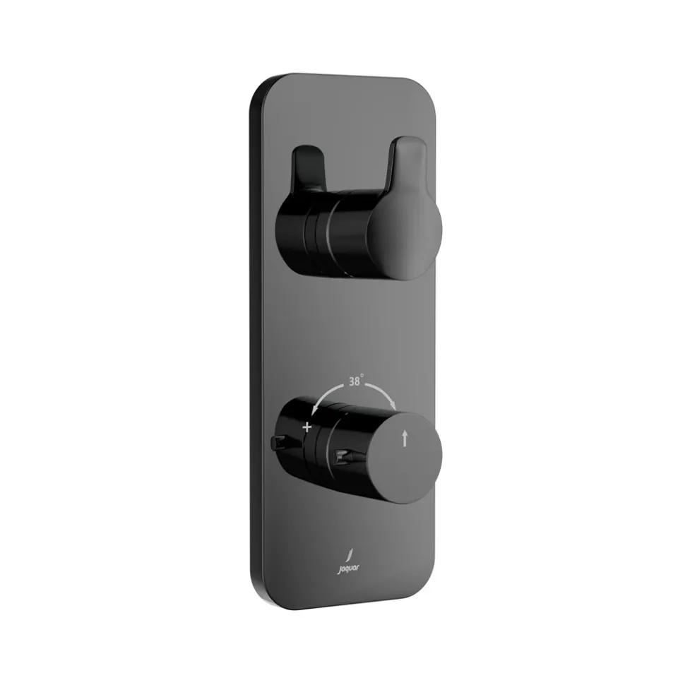 Jaquar Aquamax Exposed Part Kit of Thermostatic Shower Mixer Vertis series VER-BCH-97661NK Black Chrome - image 1