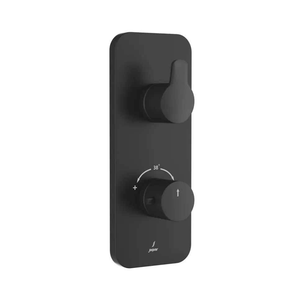 Jaquar Aquamax Exposed Part Kit of Thermostatic Shower Mixer Vertis series VER-BLM-97661NK Black Matt - image 1