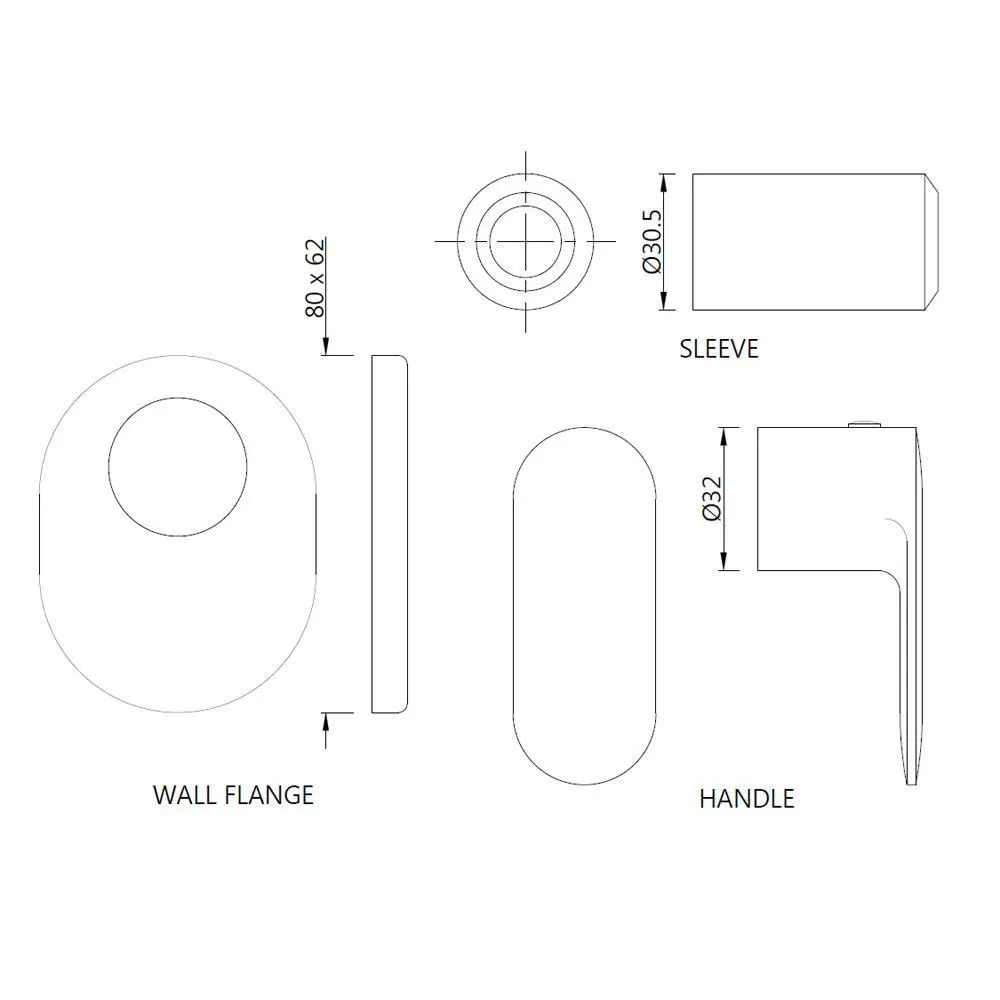 Jaquar Exposed Part Kit for Concealed Stop Valve and Flush Cock Opal Prime series OPP-CHR-15083KPM Chrome - image 2