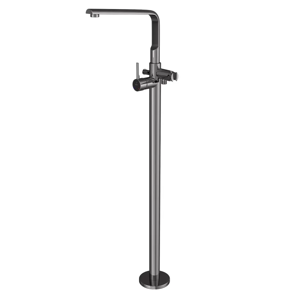 Jaquar Exposed Parts of Floor Mounted Single Lever Bath Mixer Florentine Prime series FLP-BCH-5121KPM Black Chrome - image 1