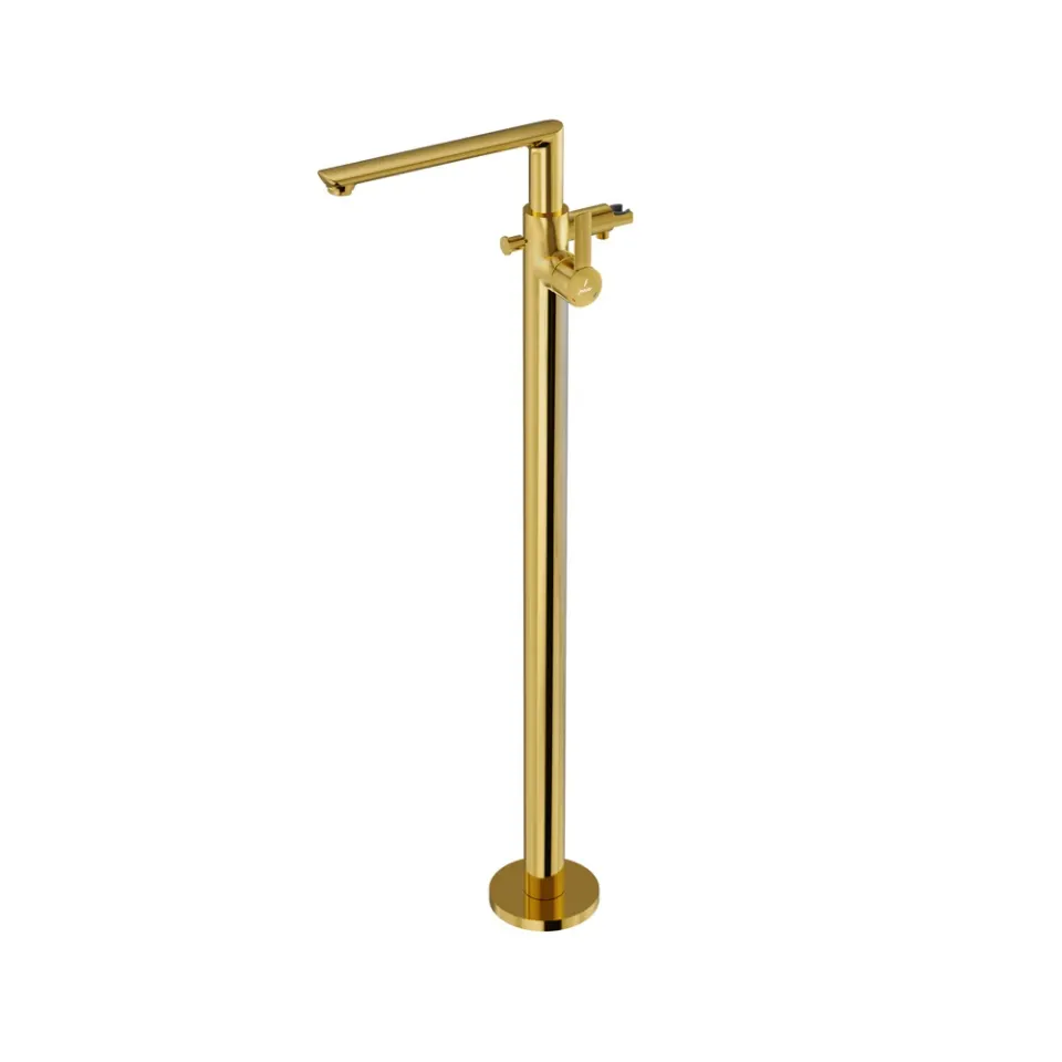 Jaquar Exposed Parts of Floor Mounted Single Lever Bath Mixer Fusion Prime series FUP-GBP-29121KPM Gold Bright PVD - image 1