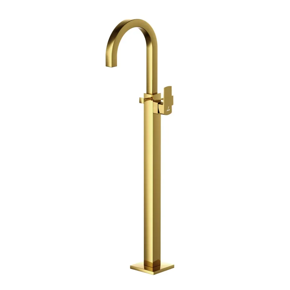 Jaquar Exposed Parts of Floor Mounted Single Lever Bath Mixer Kubix Prime series KUP-GBP-35121KPM Gold Bright PVD - image 1