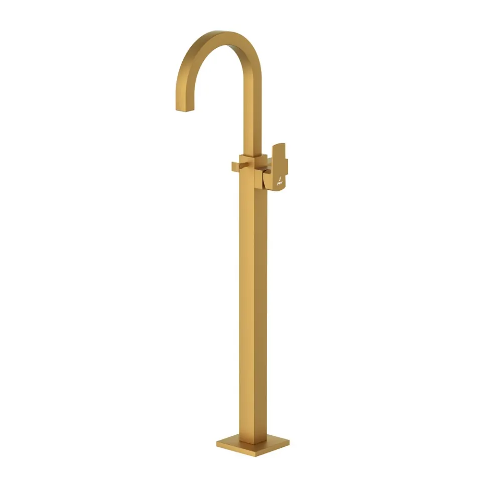 Jaquar Exposed Parts of Floor Mounted Single Lever Bath Mixer Kubix Prime series KUP-GMP-35121KPM Gold Matt PVD - image 1