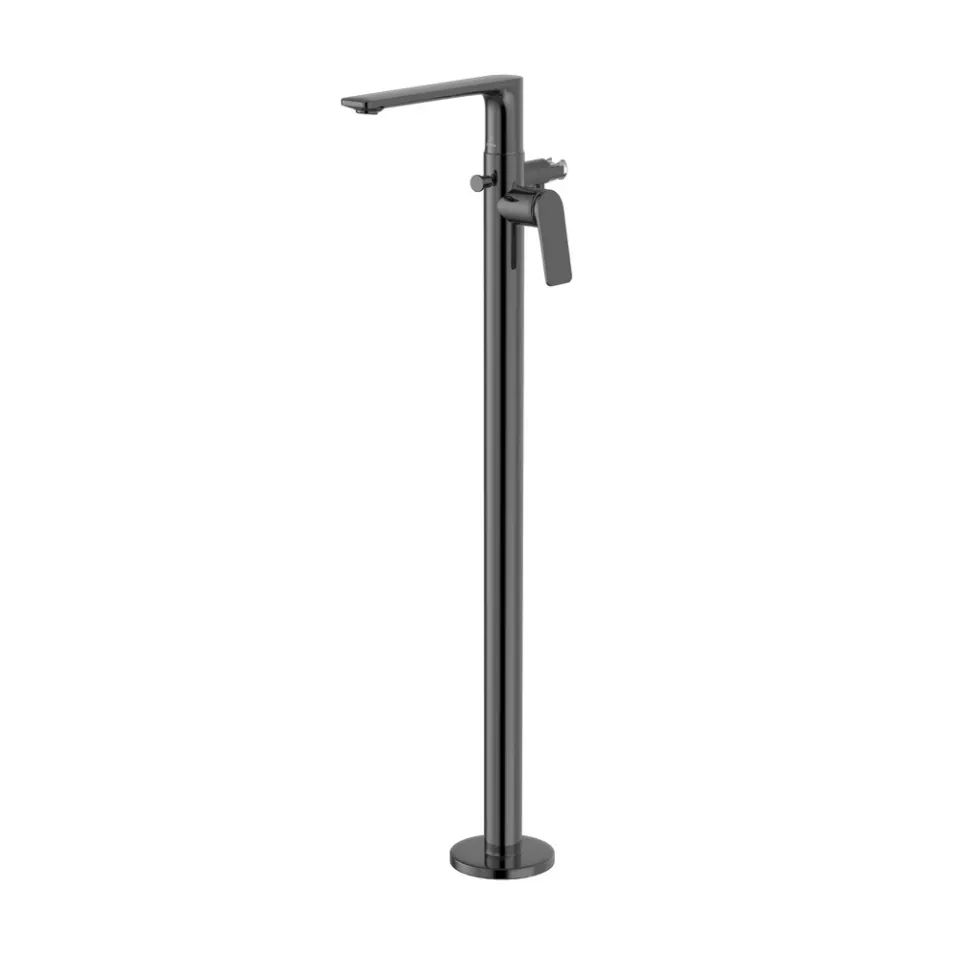 Jaquar Exposed Parts of Floor Mounted Single Lever Bath Mixer Laguna Faucets series LAG-BCH-91121K Black Chrome - image 1