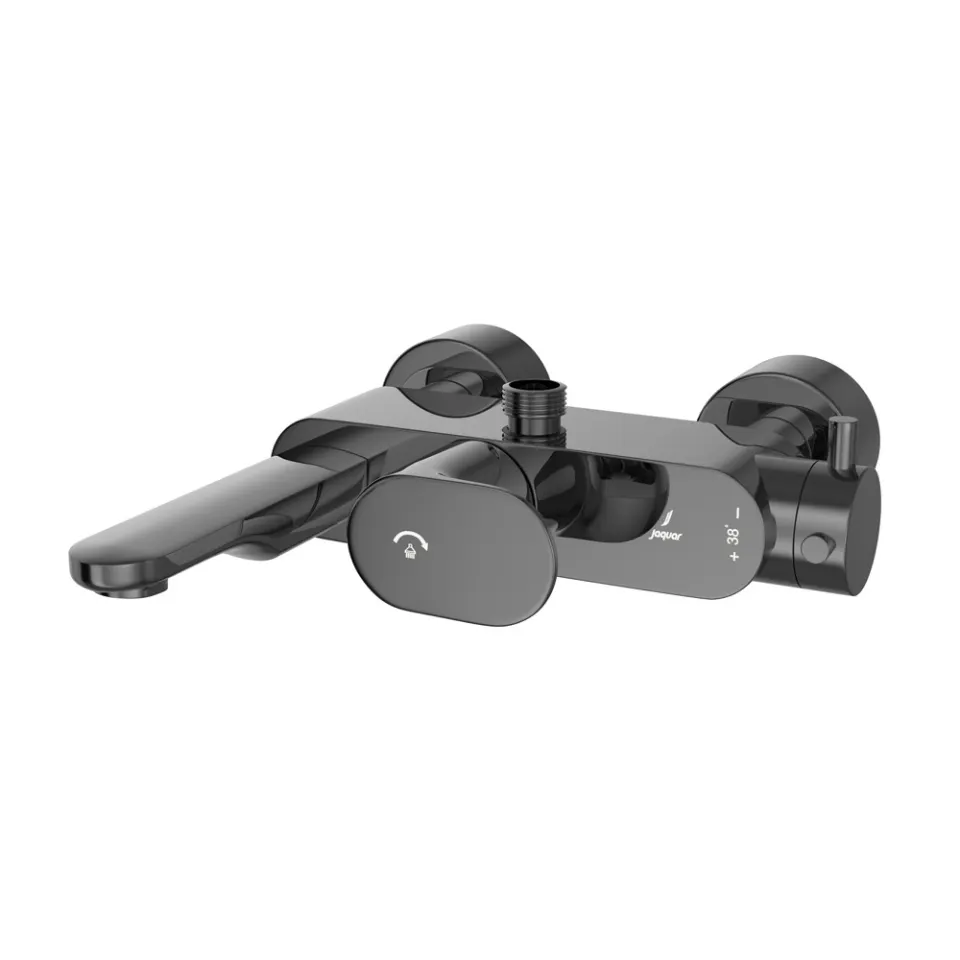 Jaquar Exposed Thermostatic Bath & Shower Mixer Thermostatic Mixers series OPP-BCH-15615PM Black Chrome - image 1