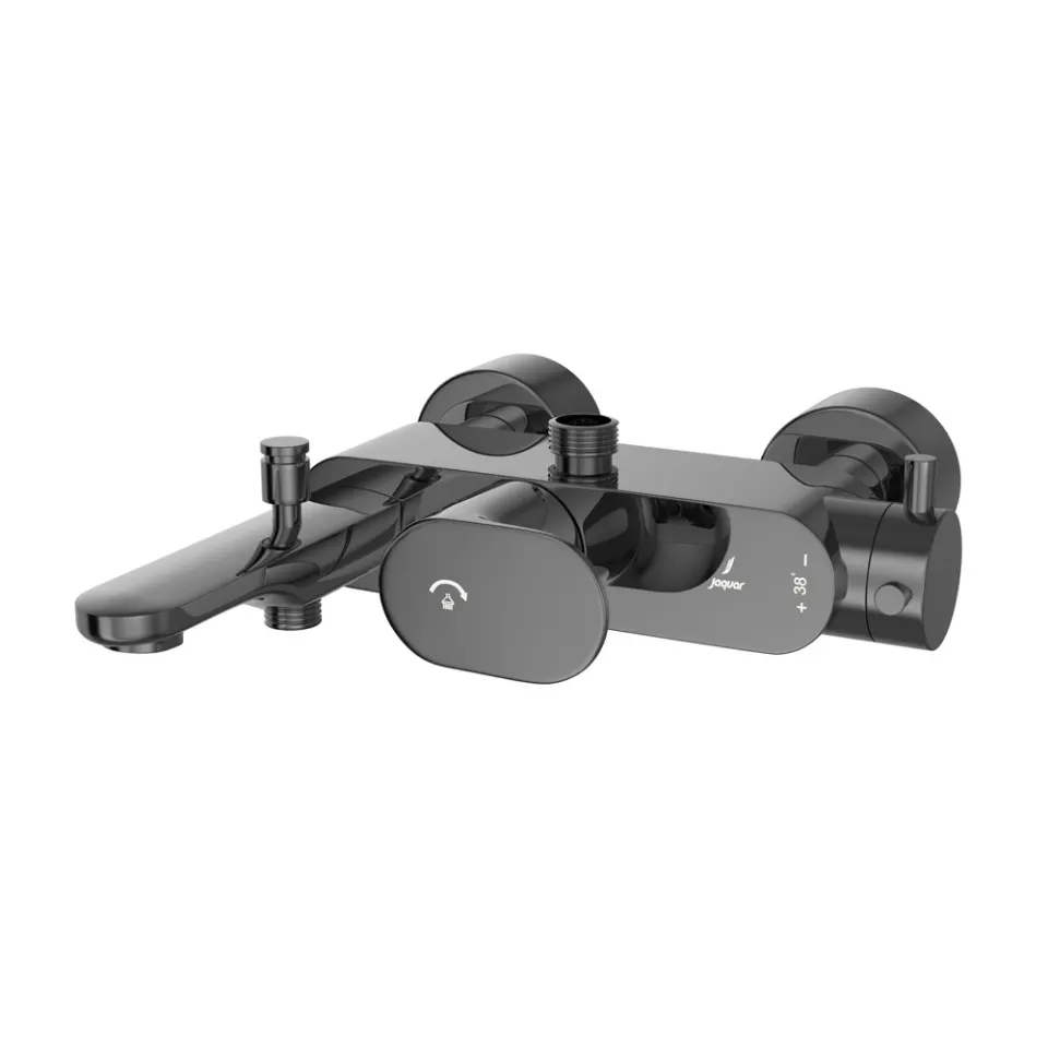 Jaquar Exposed Thermostatic Bath & Shower Mixer 3-in-1 System Thermostatic Mixers series OPP-BCH-15663PM Black Chrome - image 1