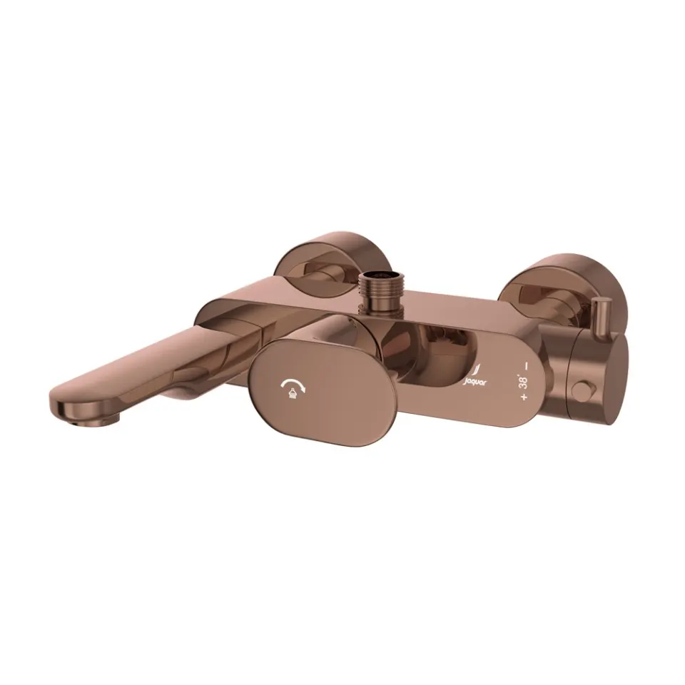 Jaquar Exposed Thermostatic Bath & Shower Mixer Thermostatic Mixers series OPP-BGP-15615PM Blush Gold Bright PVD - image 1