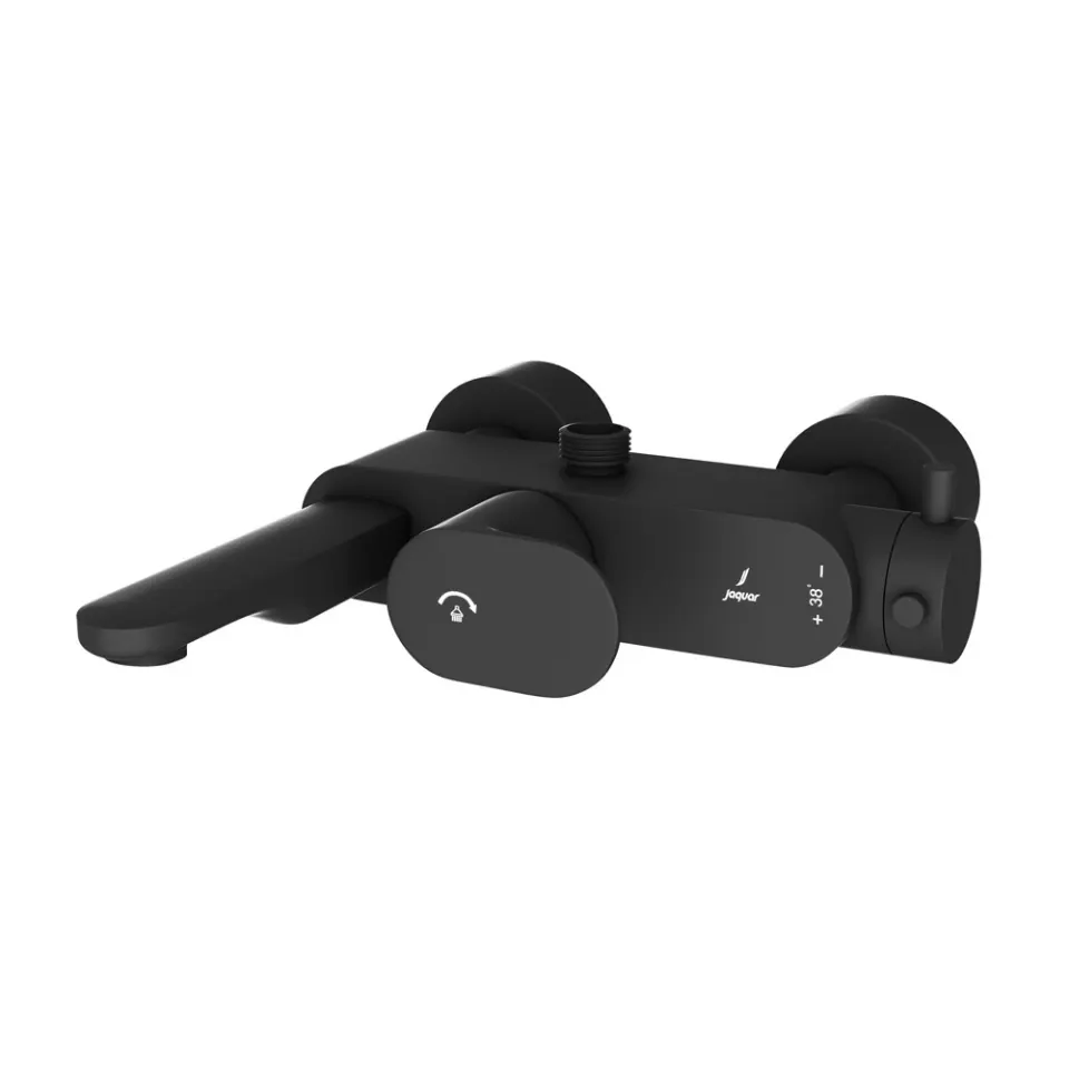 Jaquar Exposed Thermostatic Bath & Shower Mixer Thermostatic Mixers series OPP-BLM-15615PM Black Matt - image 1