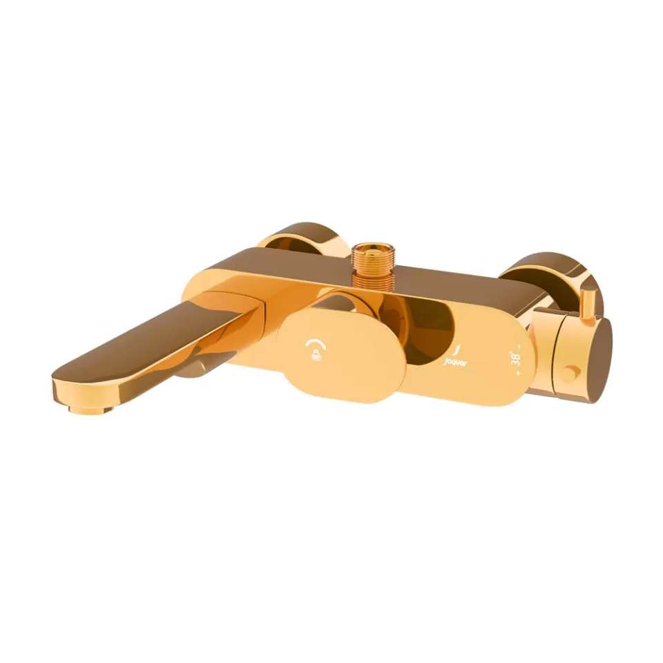 Jaquar Exposed Thermostatic Bath & Shower Mixer Thermostatic Mixers series OPP-GBP-15615PM Gold Bright PVD - image 1