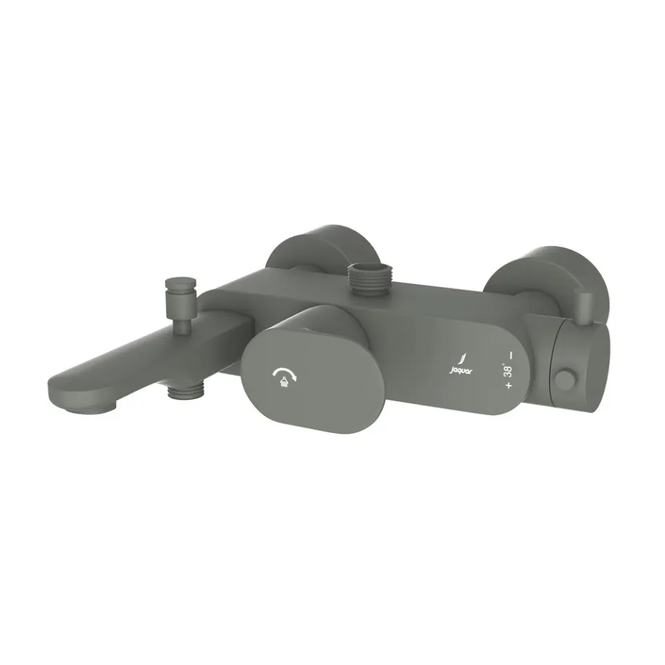 Jaquar Exposed Thermostatic Bath & Shower Mixer 3-in-1 System Thermostatic Mixers series OPP-GRF-15663PM Graphite - image 1