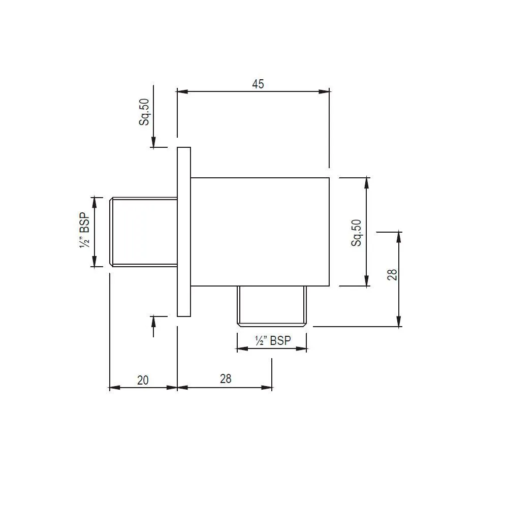 Jaquar Wall Outlet Shower Accessories series SHA-BLM-1195S Black Matt - image 2