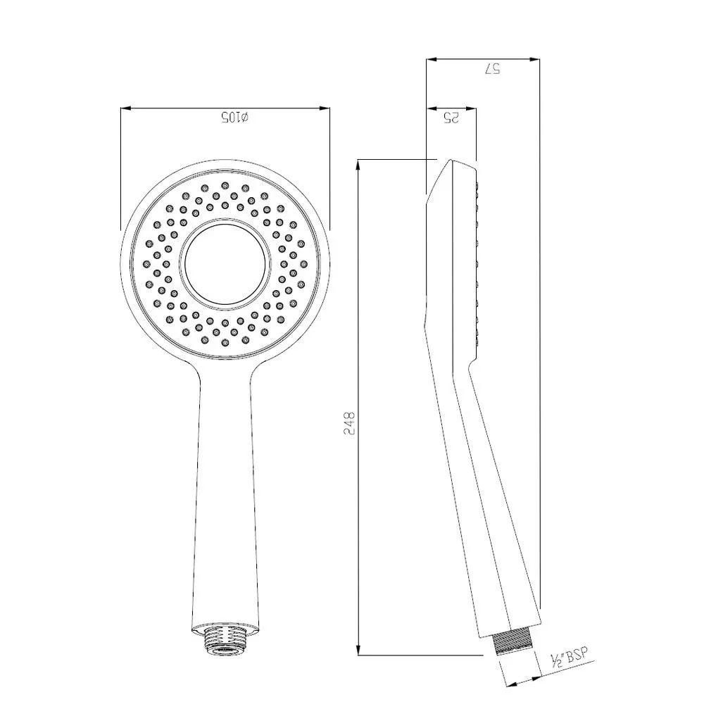Jaquar Hand Shower ø105mm Round Shape Air Showers series HSH-CHR-1715 Chrome - image 2