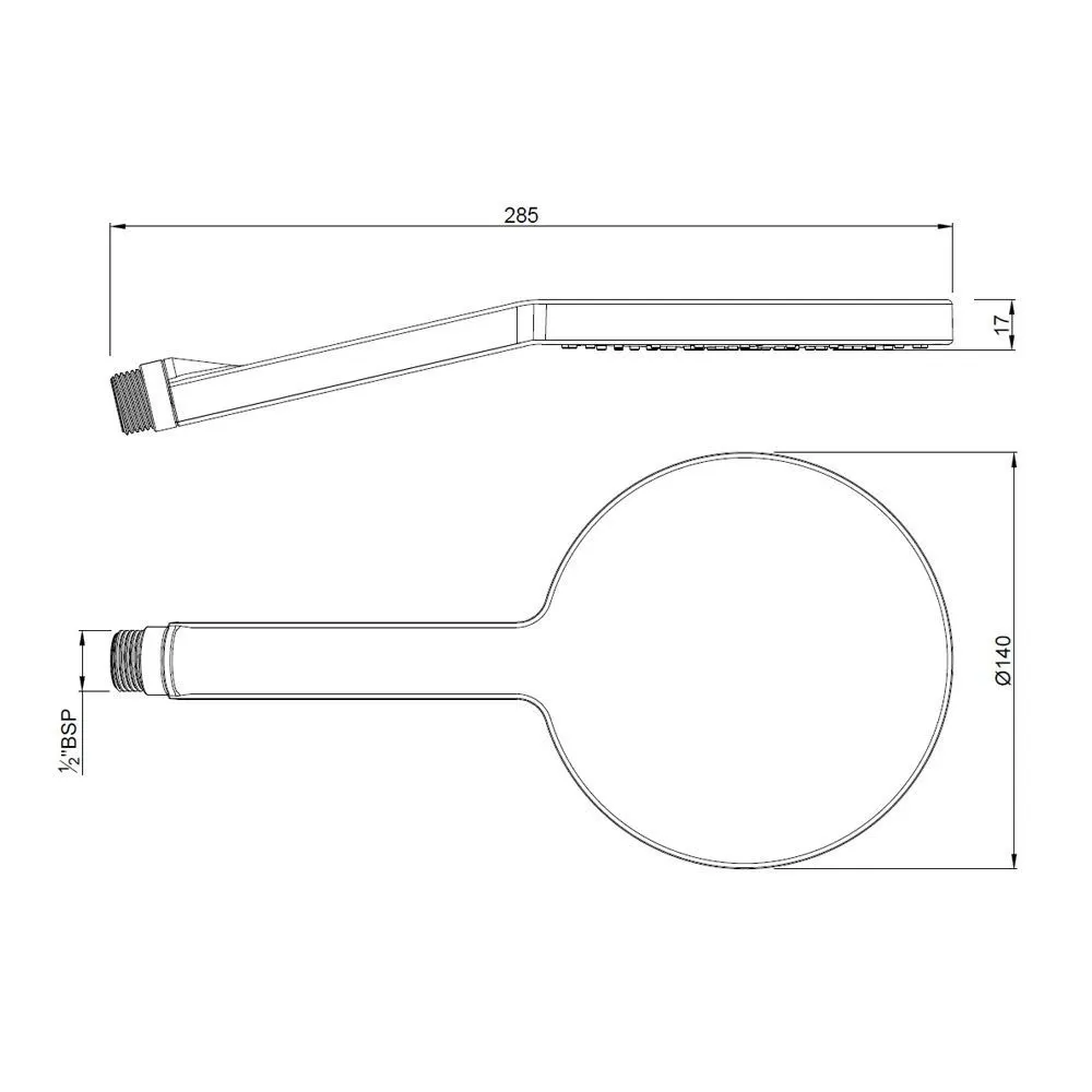 Jaquar Hand Shower ø140mm Round Shape Single Flow Air Showers series HSH-CHR-1727 Chrome - image 2