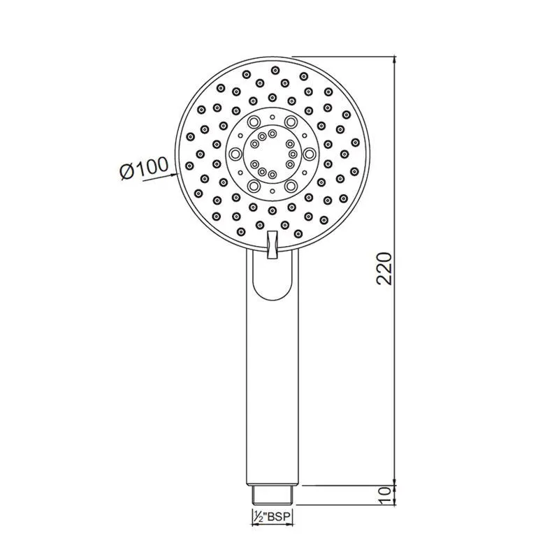 Jaquar Hand Shower Round Shape Multi Flow Hand Shower Multi-Flow series HSH-CHR-1939 Chrome - image 2