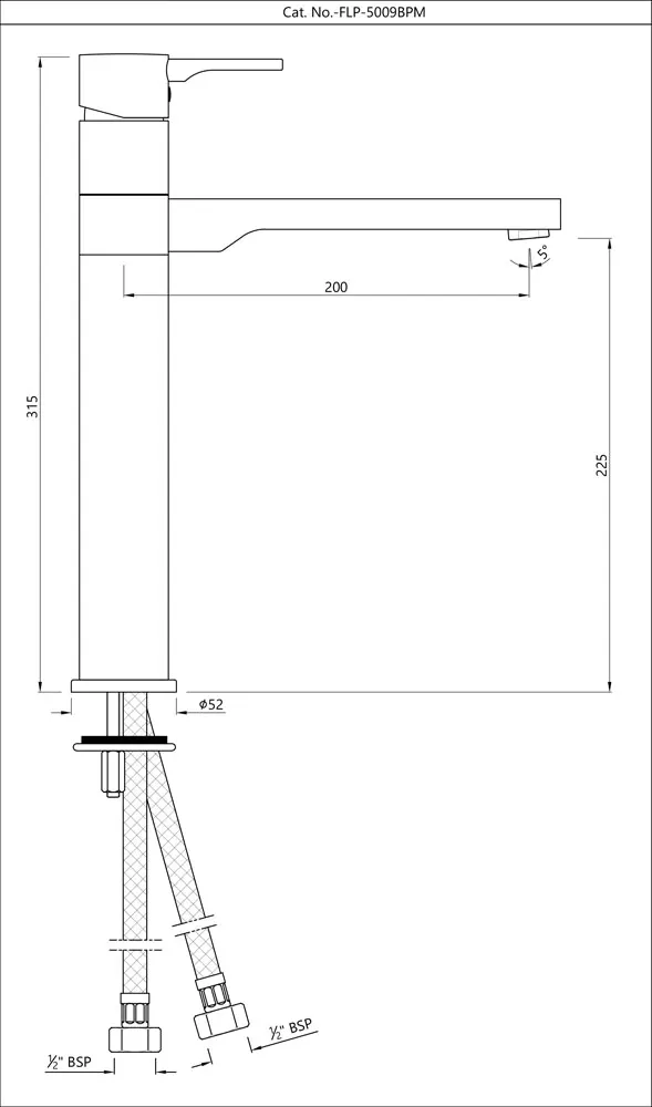 Jaquar Single Lever Sink Mixer Florentine Prime series FLP-CHR-5009BPM Chrome - image 2