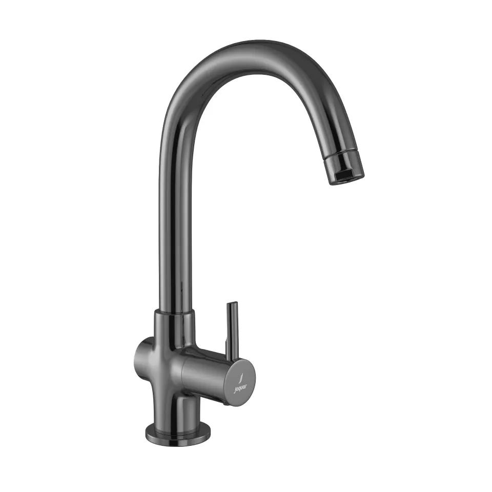 Jaquar Sink Tap, Table Mounted, Regular Swinging Spout Florentine Prime series FLP-BCH-5357PM Black Chrome - image 1