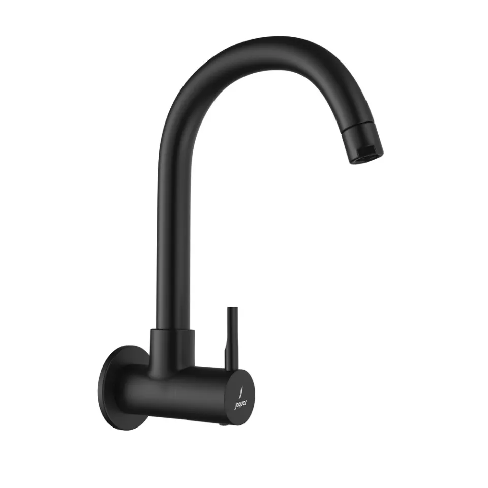 Jaquar Sink Tap, Wall Mounted, Regular Swinging Spout Florentine Prime series FLP-BLM-5347PM Black Matt - image 1