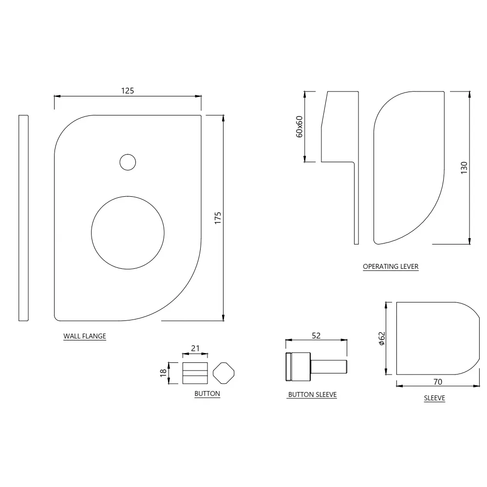 Jaquar 2 Way High Flow Diverter Exposed Parts Kit Alive series ALI-BCH-85079NK Black Chrome - image 2