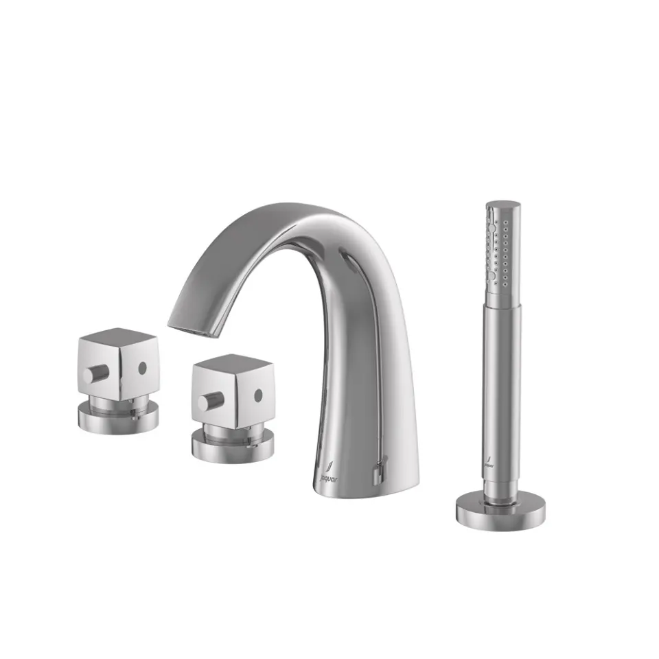 Jaquar 2 Way Thermostatic Bath Filler, 4 Hole Deck Mounted Thermostatic Mixers series ARC-CHR-87677 Chrome - image 1
