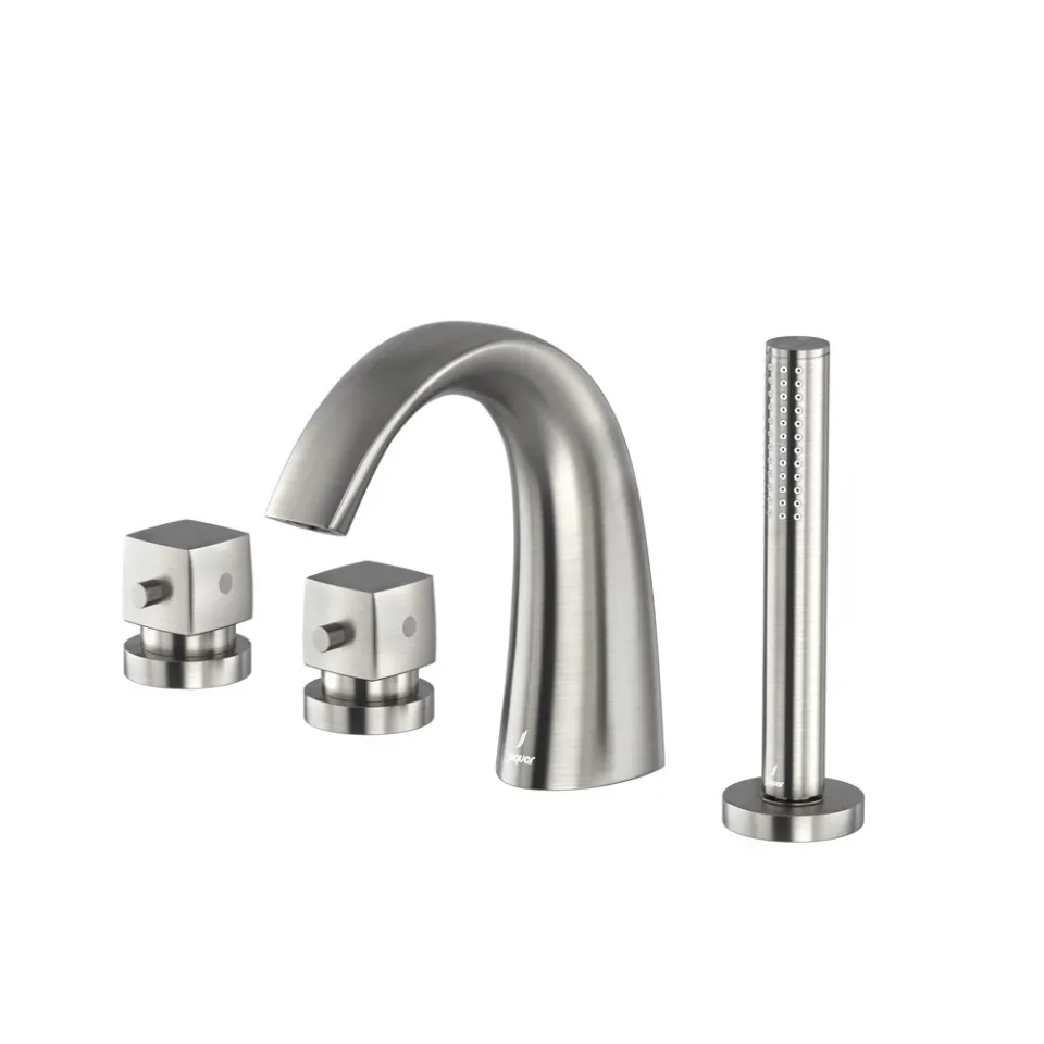 Jaquar 2 Way Thermostatic Bath Filler, 4 Hole Deck Mounted Thermostatic Mixers series ARC-SSF-87677 Stainless Steel - image 1