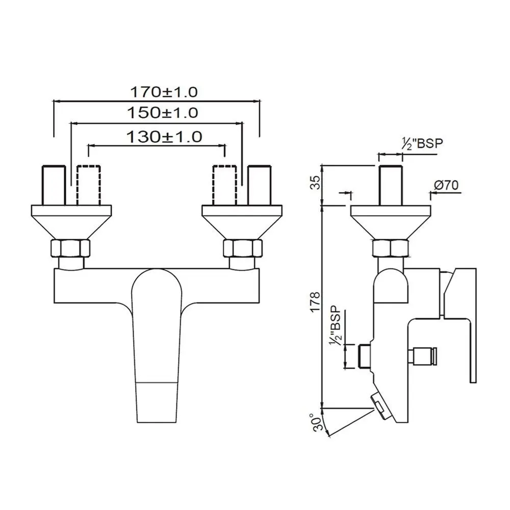 Jaquar Single Lever Wall Mixer Aria series ARI-CHR-39119 Chrome - image 2